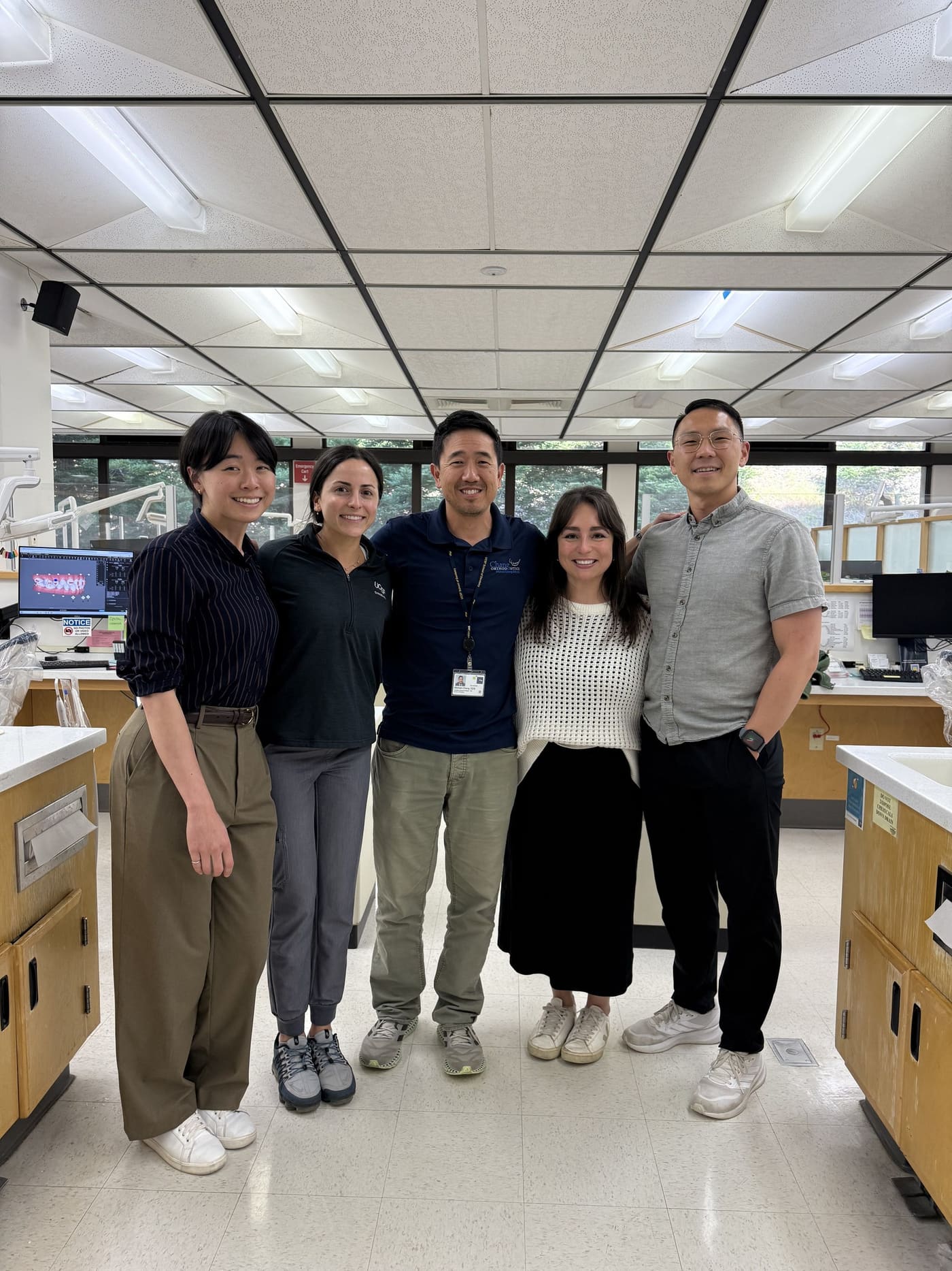Dr. Chang with orthodontic residents at UCSF